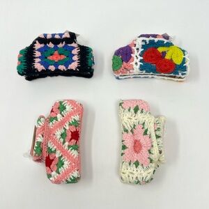 82R. Crochet Hair Clips